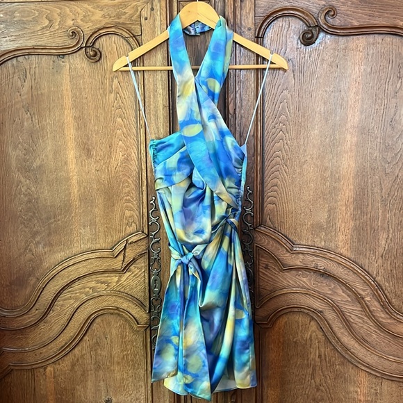 Belle by Badgley Mischka Lexi Halter Dress - Picture 6 of 14